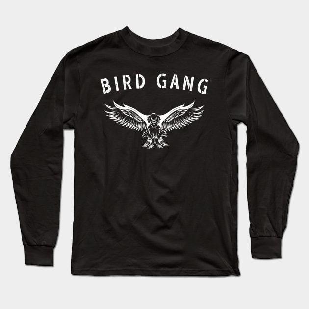 Bird Gang Eagle - Philadelphia football fans Long Sleeve T-Shirt by CMDesign